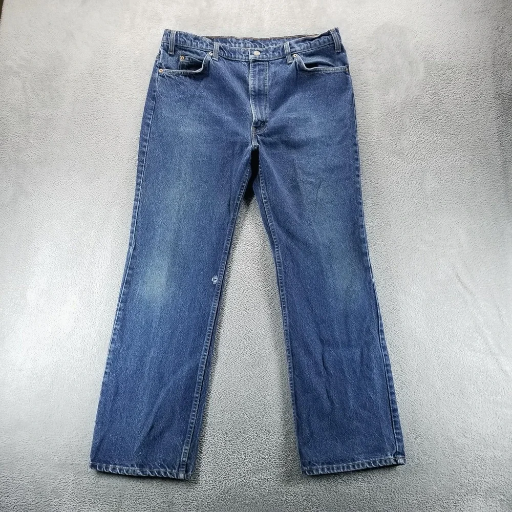 VTG‎ Levis 517 Jeans Mens 40x32 Blue Bootcut Made in Canada 70s Orange Tab